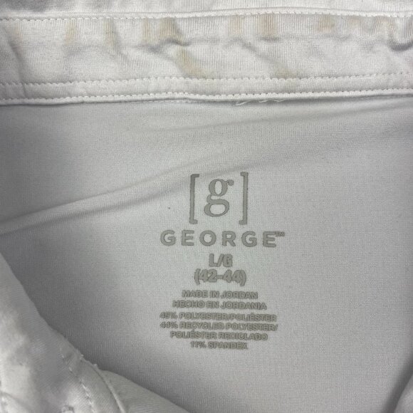 George Short Sleeve Cotton Polo Shirt Men's Size Large 42-44 - Picture 4 of 8